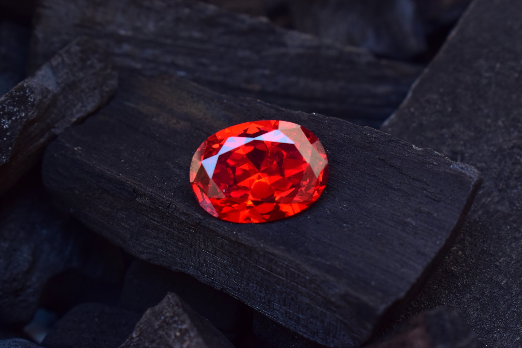 Red color ruby